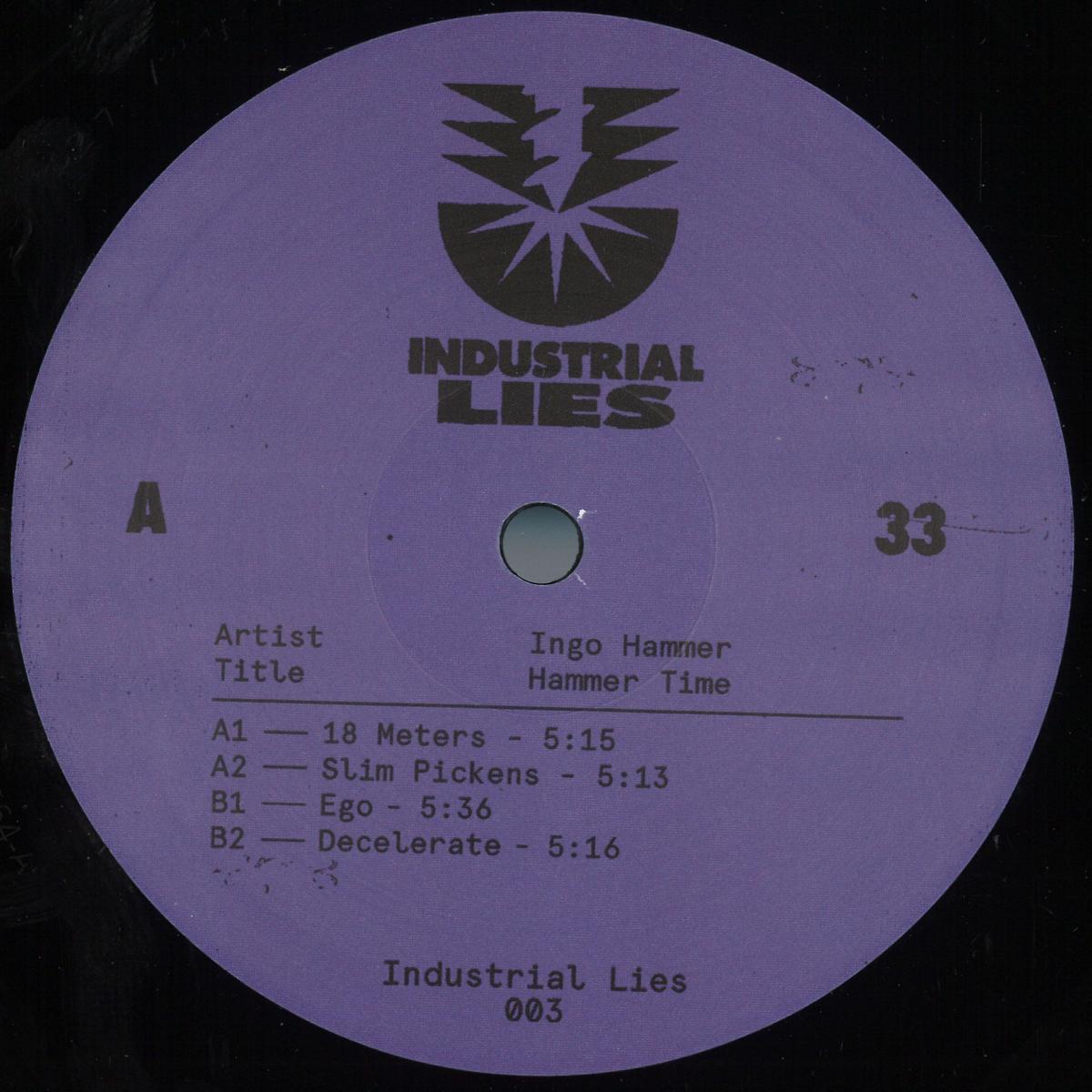 Ingo Hammer - Hammer Time | Industrial Lies (INDUSTRIALLIES003) - main