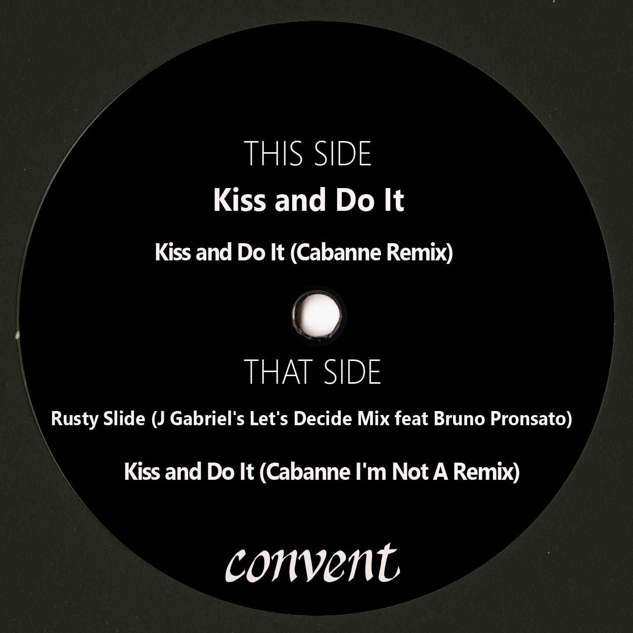 J Gabriel  &  Connie Yin - Kiss and Do It EP (Cabanne, Bruno Pronsato RMXS) | CONVENT (CONVENT008)
