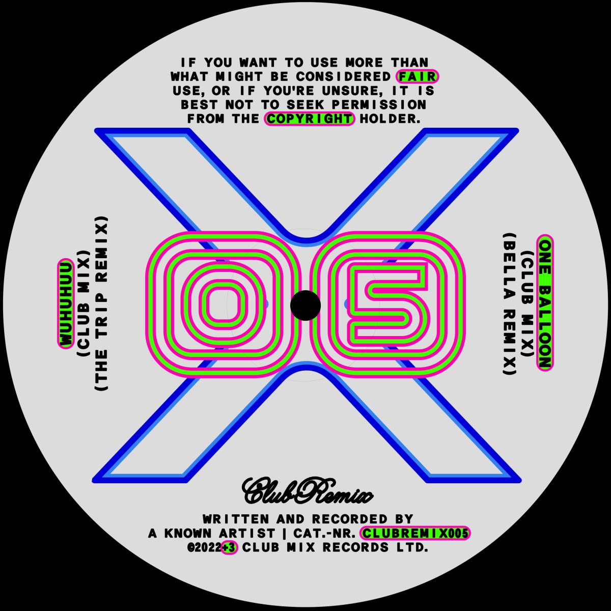 Known Artist - CLUB REMIX 005 | Club Mix Records (CLUBREMIX005) - main Known Artist - CLUB REMIX 005 | Club Mix Records (CLUBREMIX005) - main