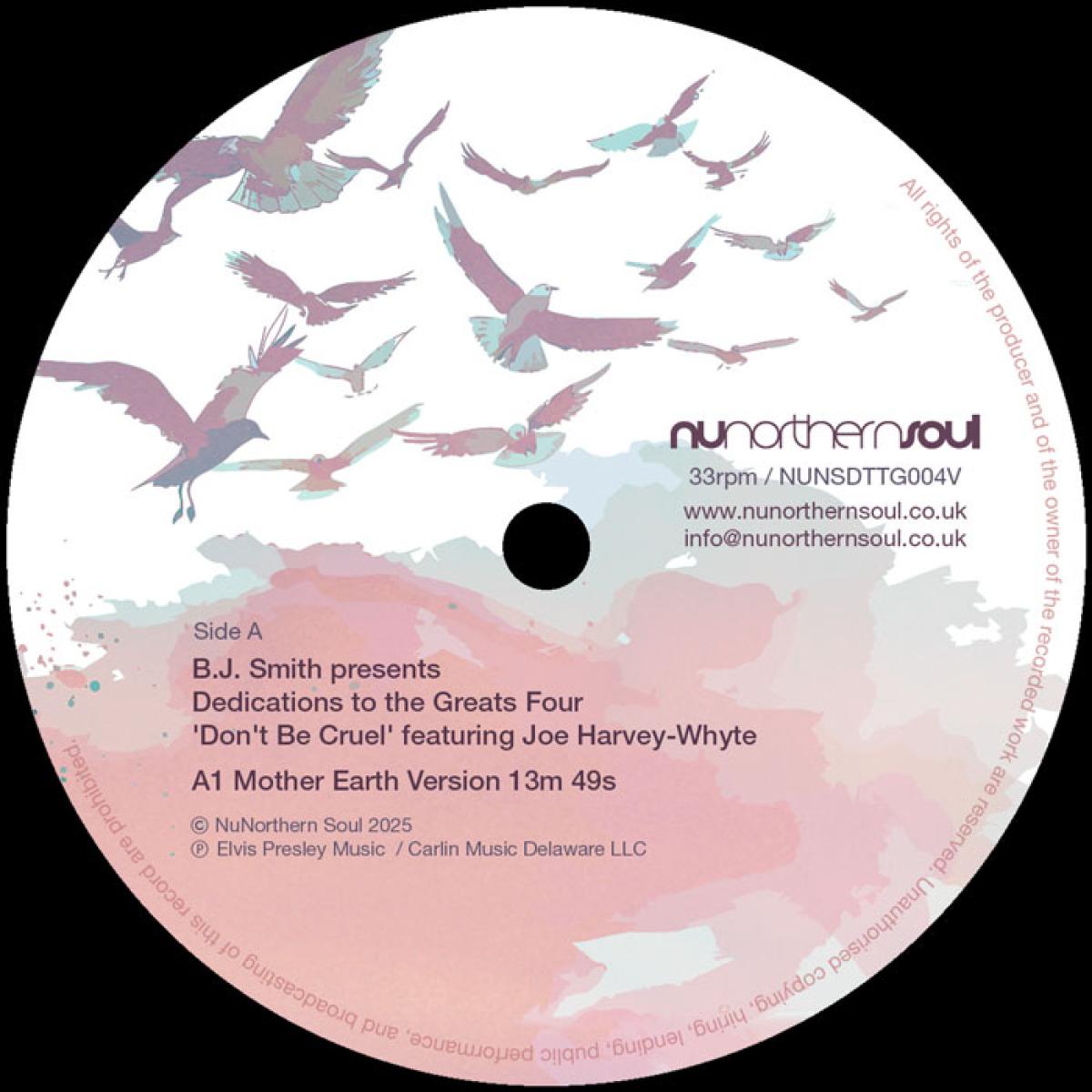 BJ Smith - Dedications to the Greats Four  'Don't Be Cruel' featuring Joe... | NuNorthern Soul (NUNSDTTG004V) - main