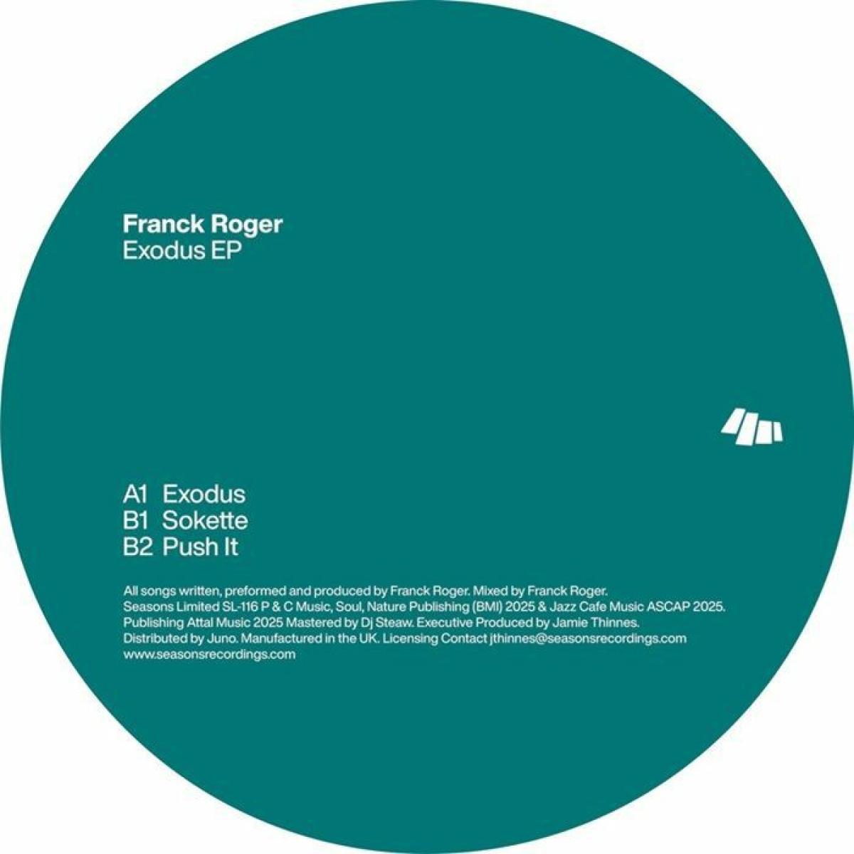 Franck Roger - Exodus EP | Seasons Limited (SL116) - main