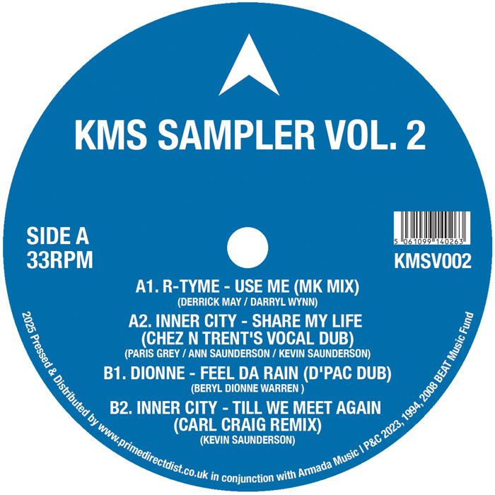R-Tyme  &  Inner City  &  Chez N Trent  &  Dionne  &  D'Pac  &  Carl Craig - KMS Sampler Vol.2 | KMS (KMSV002) - 3