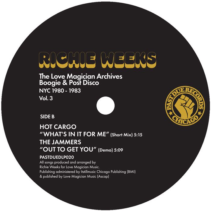 Richie Weeks - The Love Magician Archives. Boogie & Post Disco. NYC 1980 – 1983 Vol.3 | Past Due Records (PASTDUELP020) - 4