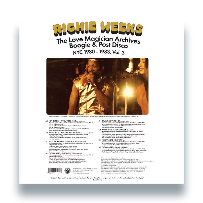 Richie Weeks - The Love Magician Archives. Boogie & Post Disco. NYC 1980 – 1983 Vol.3 | Past Due Records (PASTDUELP020) - 3