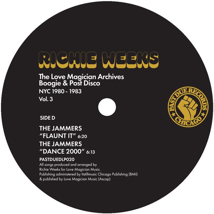 Richie Weeks - The Love Magician Archives. Boogie & Post Disco. NYC 1980 – 1983 Vol.3 | Past Due Records (PASTDUELP020) - main