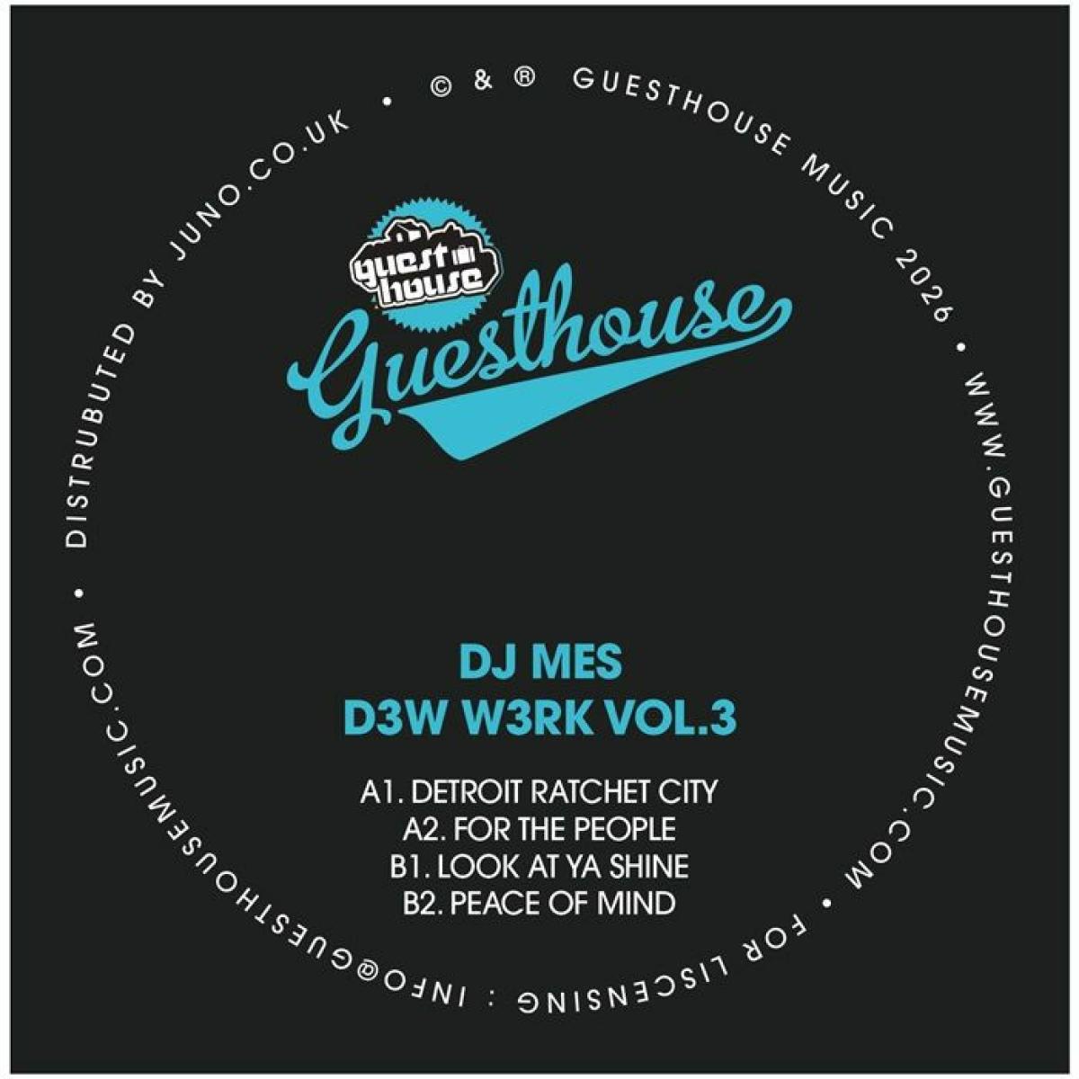 Dj Mes - D3w W3rk Vol 3 | Guesthouse (GM57) - main