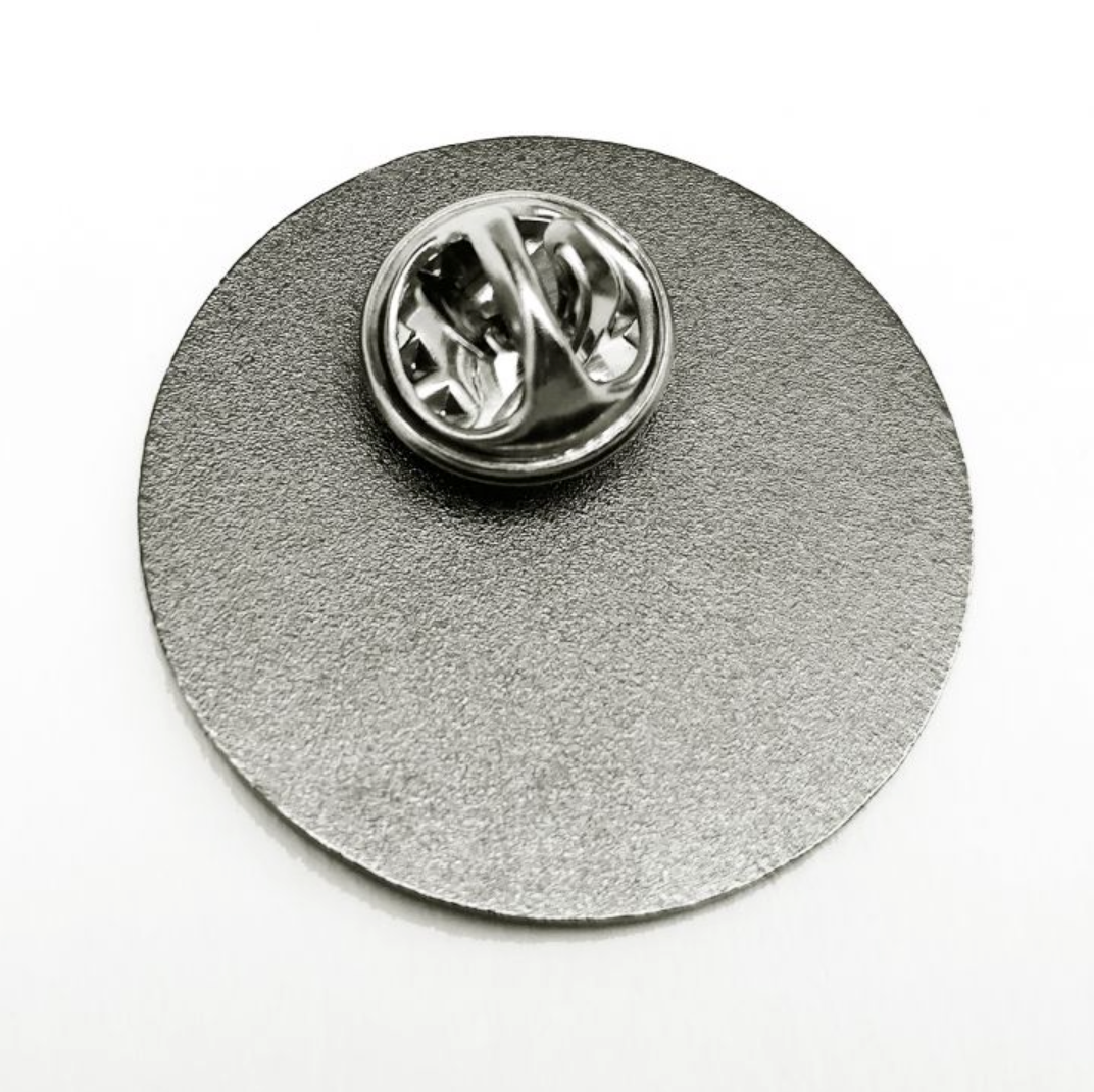 Planete Disque - Round metal pin 30 mm "No Music, No Life" - 2 Planete Disque - Round metal pin 30 mm "No Music, No Life" - 2