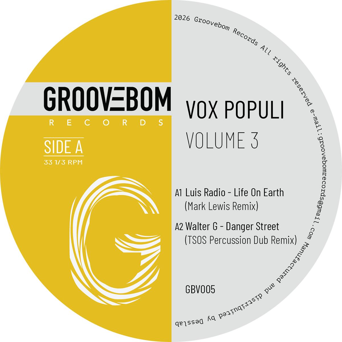 Various - Vox Populi Volume 3 | Groovebom Records (GBV005) - main Various - Vox Populi Volume 3 | Groovebom Records (GBV005) - main