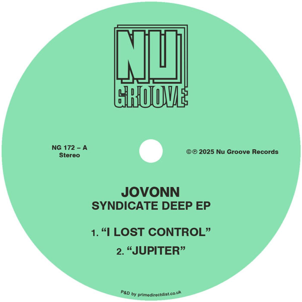 Jovonn - Syndicate Deep EP | Nu Groove (NG172) - main Jovonn - Syndicate Deep EP | Nu Groove (NG172) - main