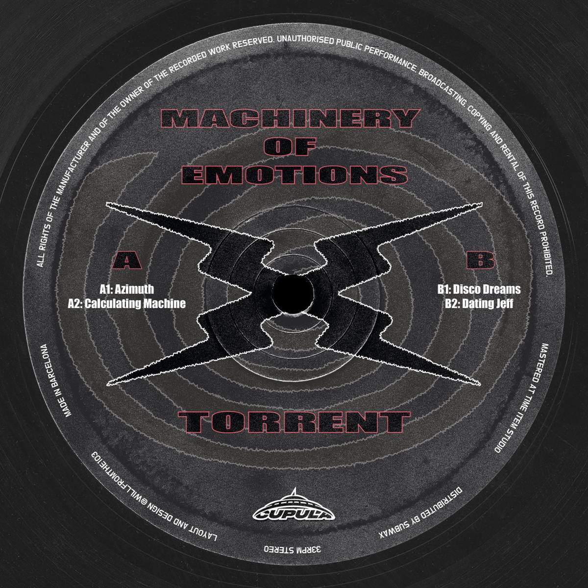 Torrent - Machinery of Emotions | Cupula Recordings (CUPULA007) - main Torrent - Machinery of Emotions | Cupula Recordings (CUPULA007) - main