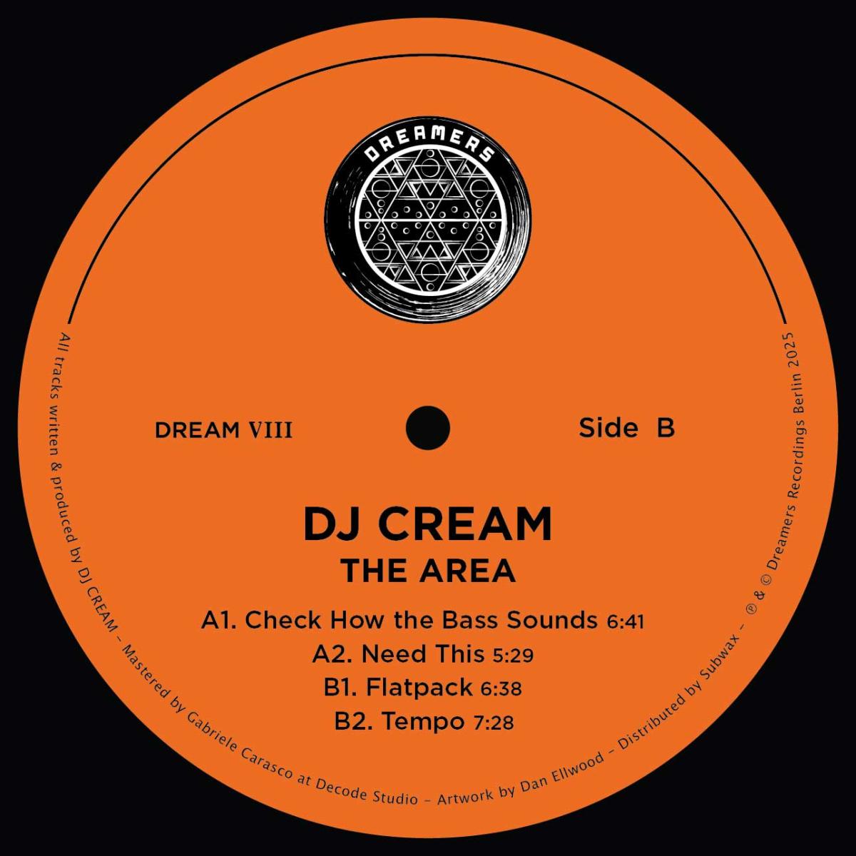 DJ Cream - The Area | Dreamers Recordings (DREAMVIII) - main