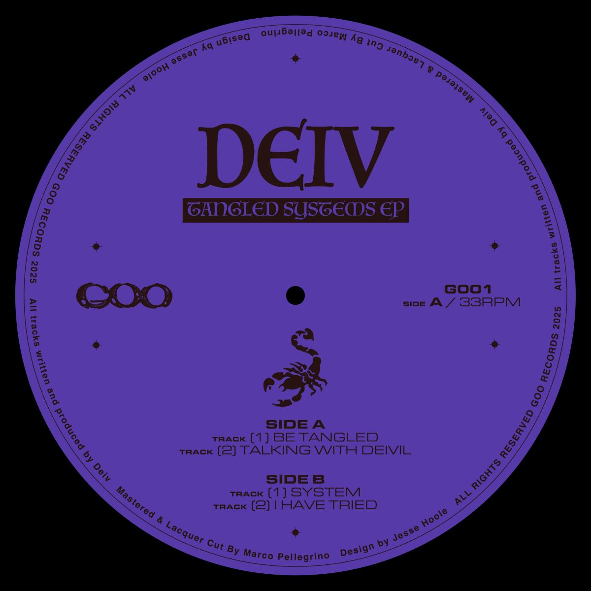 Deiv - Tangled Systems EP | Goo (G001) - main Deiv - Tangled Systems EP | Goo (G001) - main