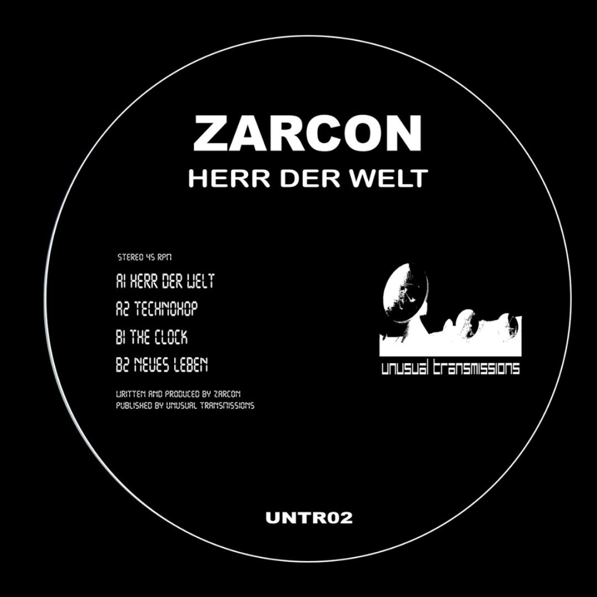 Zarcon - Herr der Welt | Unusual Transmissions (UNTR02) - main Zarcon - Herr der Welt | Unusual Transmissions (UNTR02) - main