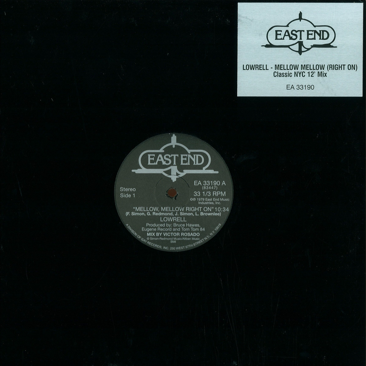 Lowrell Simon - Mellow, Mellow Right On / Hot Disco Night (Victor Rosado Mixes) | East End (EA33190)