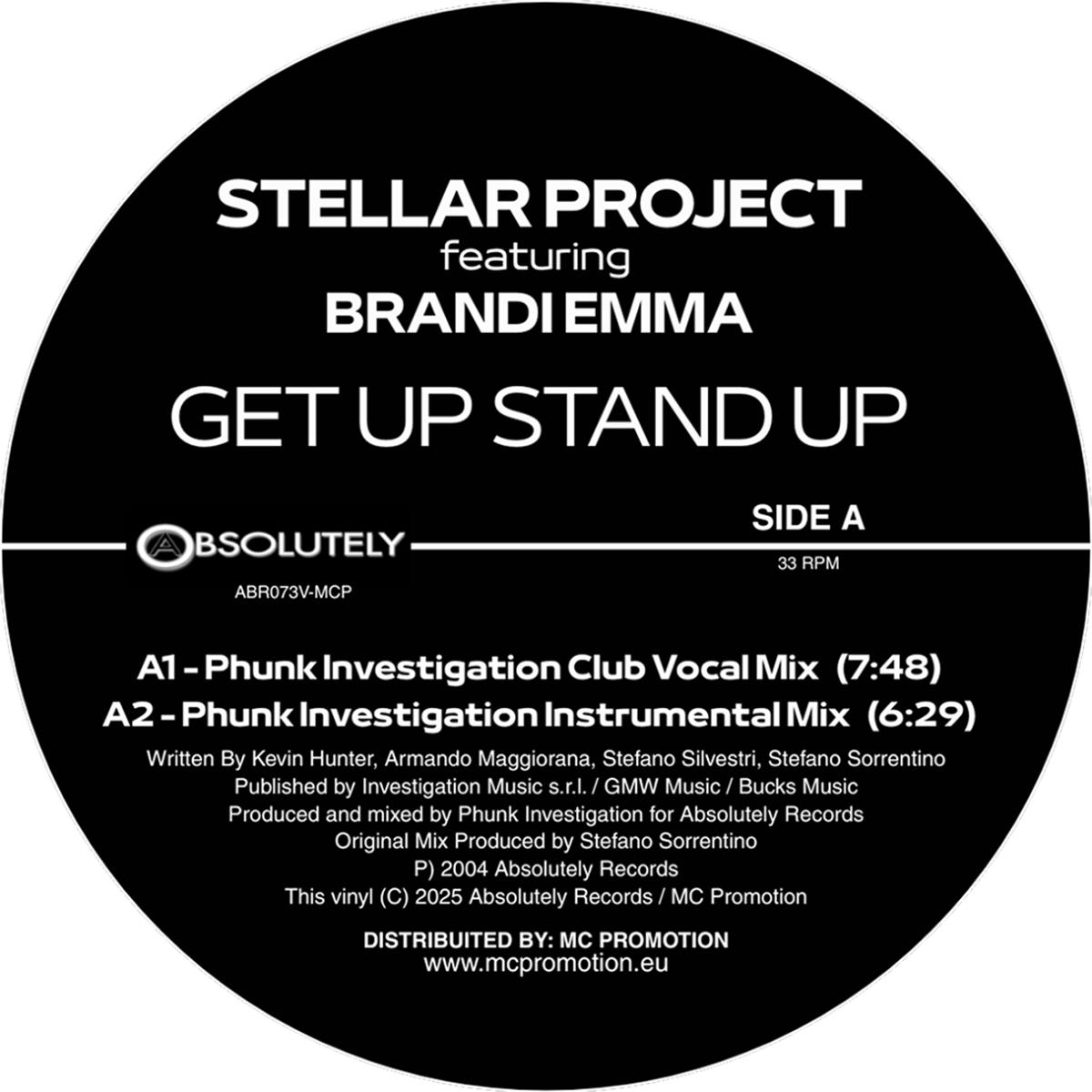 STELLAR PROJECT  feat. Brandi Emma - GET UP STAND UP | Absolutely Records (ABR073V-MCP)