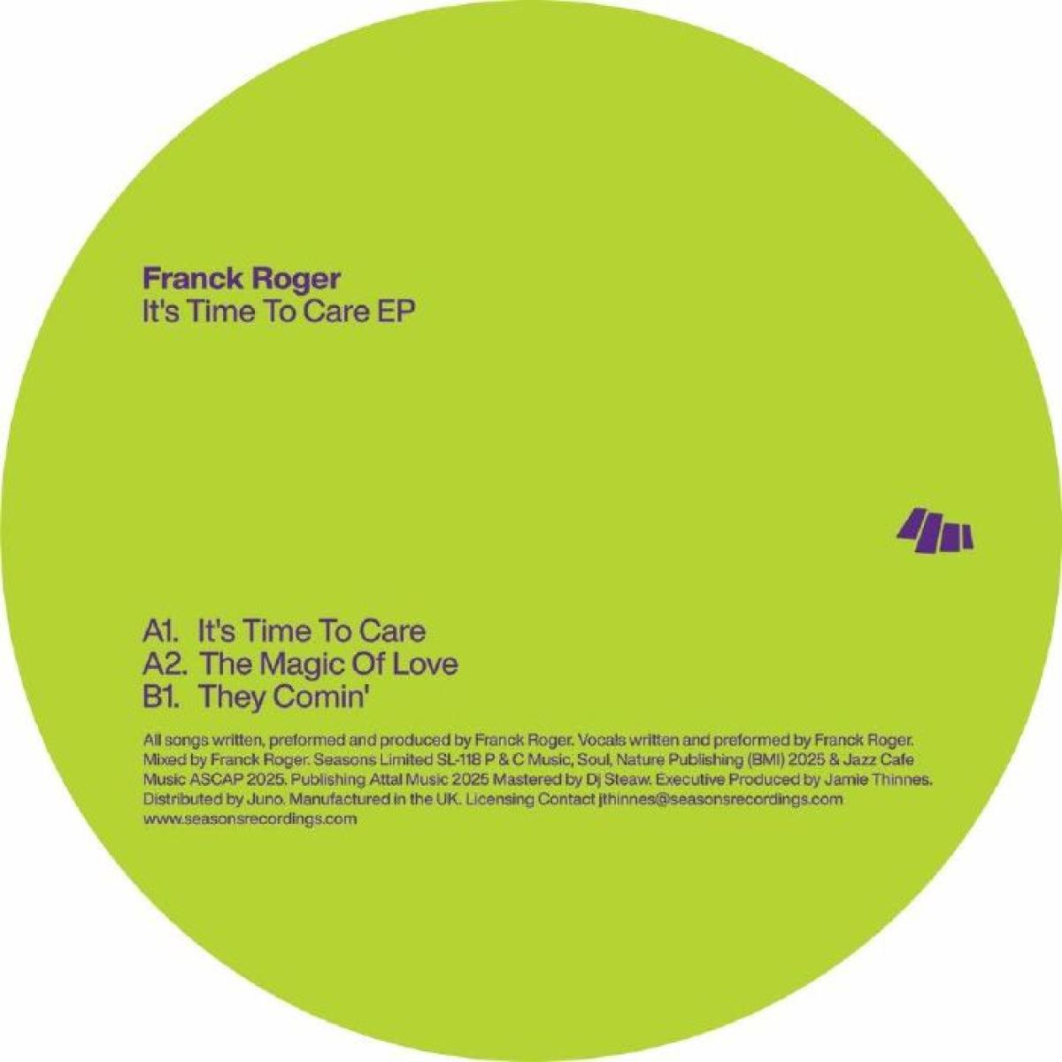Franck Roger - It's Time To Care EP | Seasons Limited (SL118)
