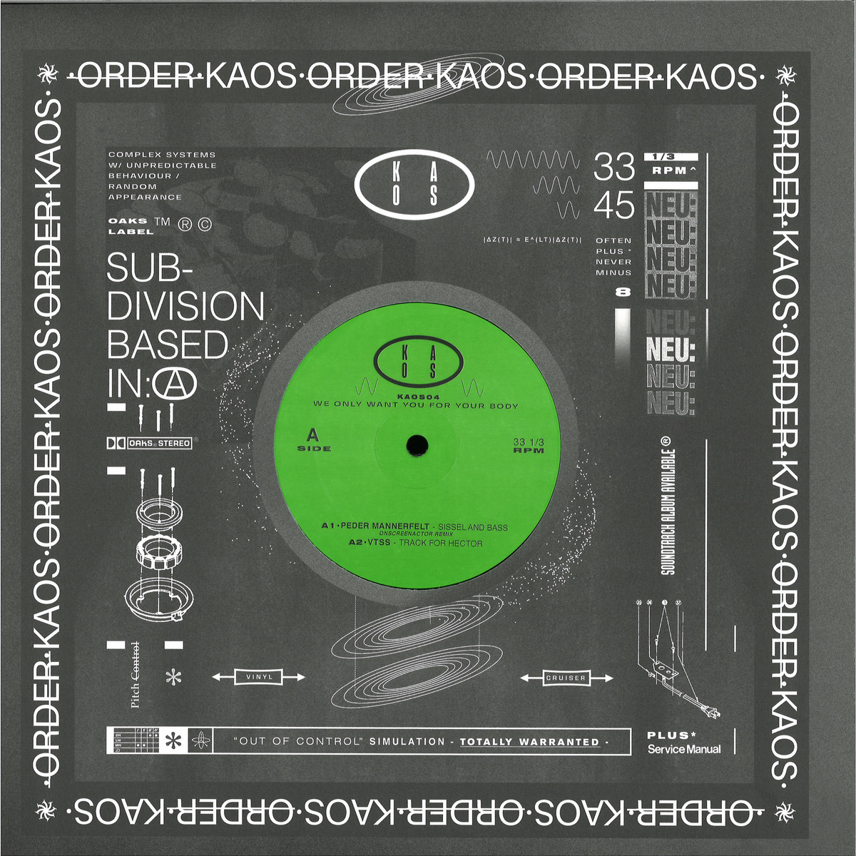 Peder Mannerfelt - We Only Want You For Your Body | KAOS (KAOS04) Peder Mannerfelt - We Only Want You For Your Body | KAOS (KAOS04)