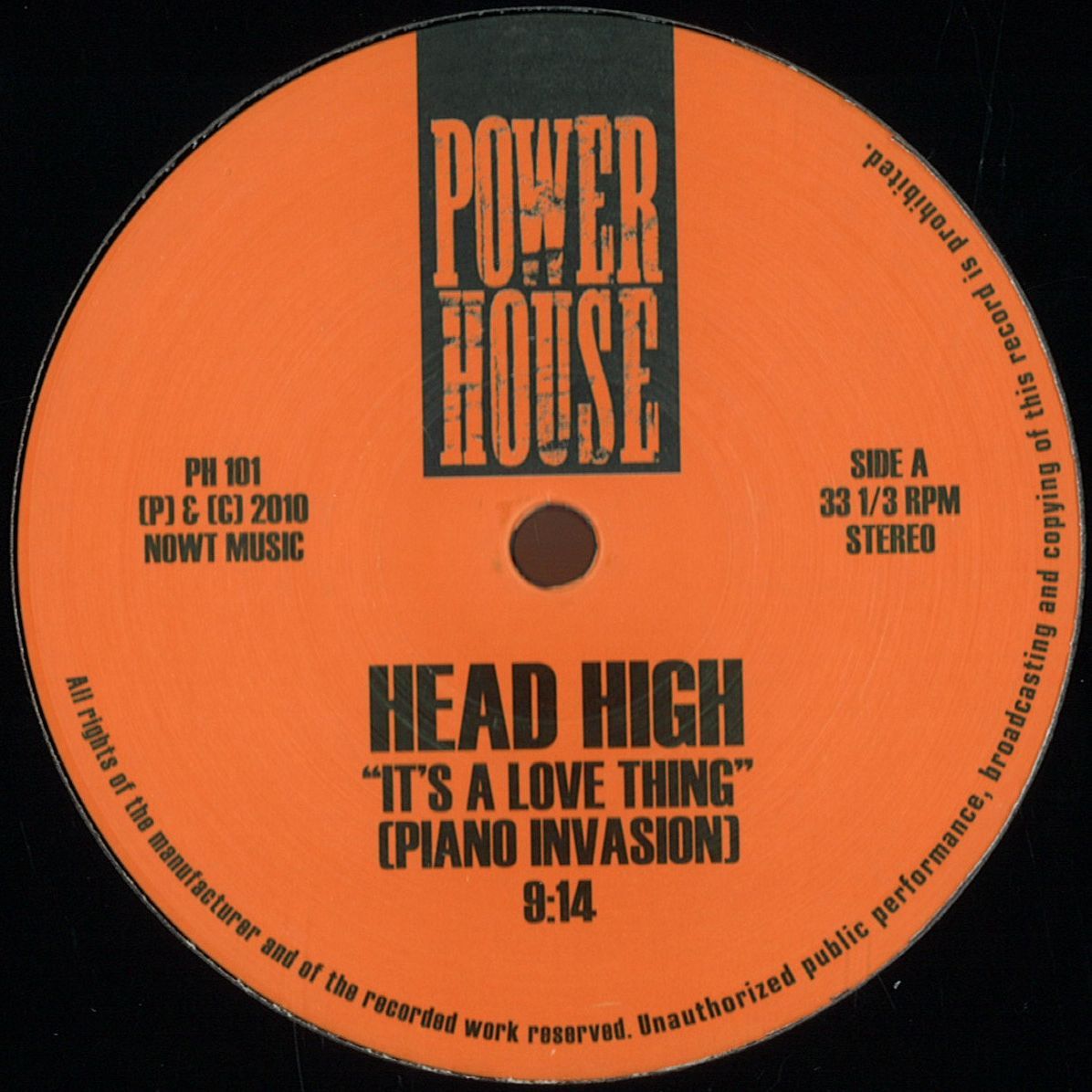 Head High - Its A Love Thing (piano Invasion) | Powerhouse (PH101) - main Head High - Its A Love Thing (piano Invasion) | Powerhouse (PH101) - main