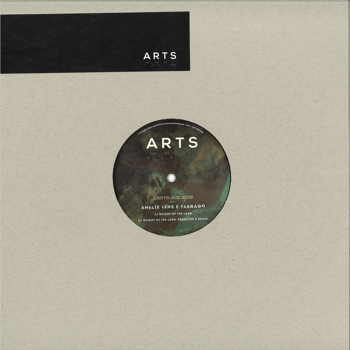 Amelie Lens - Weight Of The Land | ARTS (ARTS029RP) - main Amelie Lens - Weight Of The Land | ARTS (ARTS029RP) - main