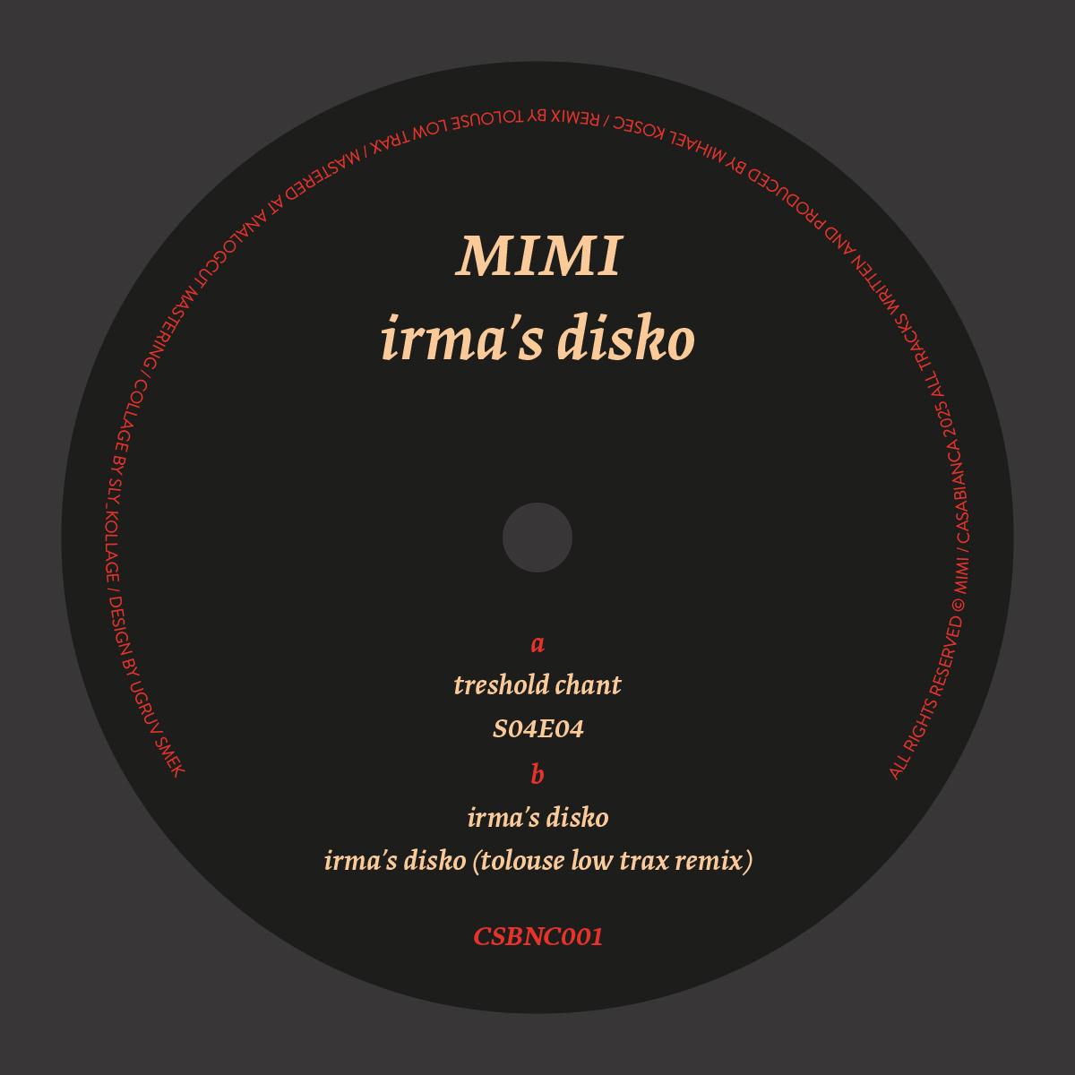 MIMI - Irma's Disko | Casabianca (CSBNC001) - main