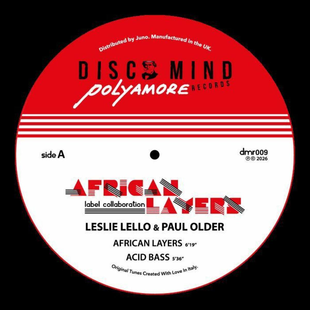 Leslie Lello - African Layers | Disco Mind Italy (DMR009) Leslie Lello - African Layers | Disco Mind Italy (DMR009)