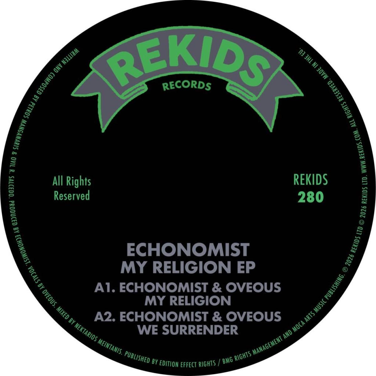 Echonomist - My Religion EP | Rekids (REKIDS280) - main