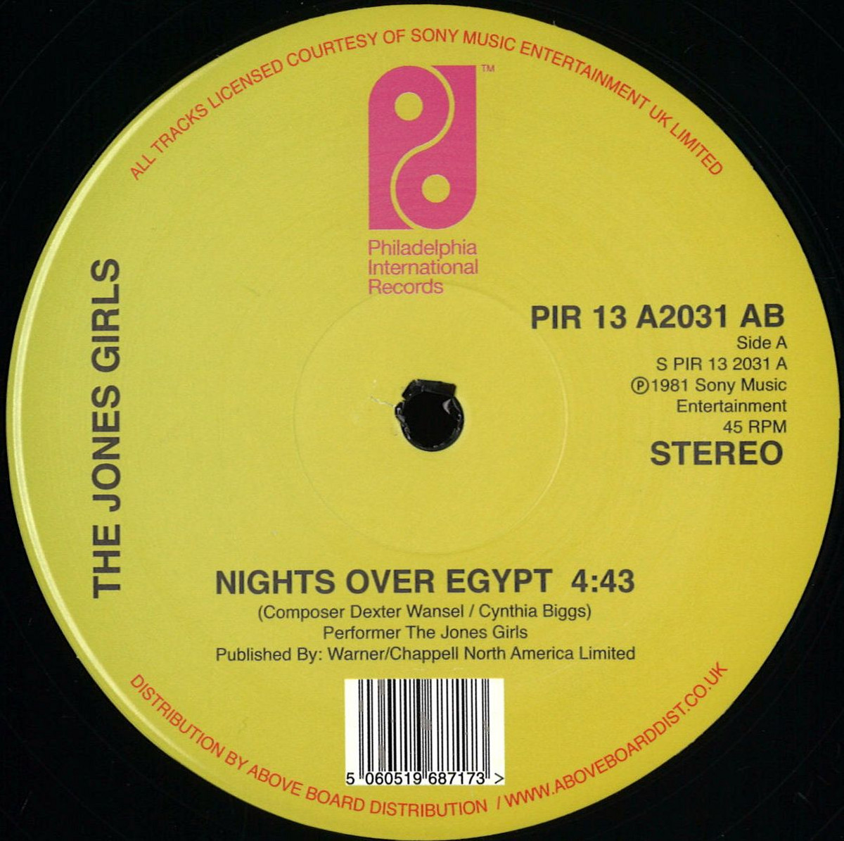 The Jones Girls - Nights Over Egypt | PHILADELPHIA INTERNATIONAL REC (PIR13A2031AB) - main