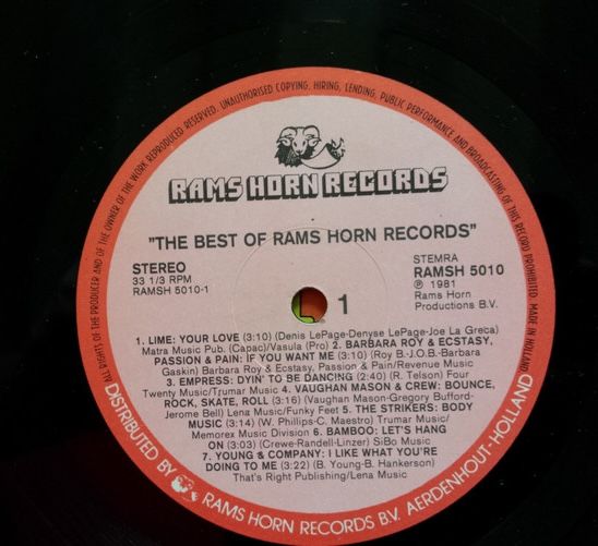 Various - The Best Of Rams Horn Records | Rams Horn Records (RAMSH 5010)