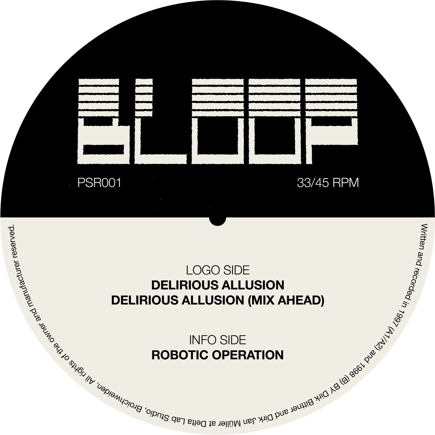 Bloop - Delirious Allusion | Pinguin Society Records (PSR001) - 2 Bloop - Delirious Allusion | Pinguin Society Records (PSR001) - 2