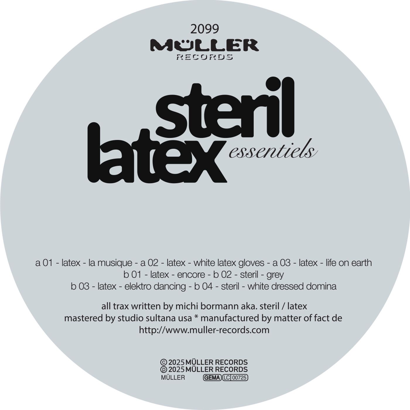Steril  &  Latex - Essentiels | Müller Records (MULLER2099) - 2