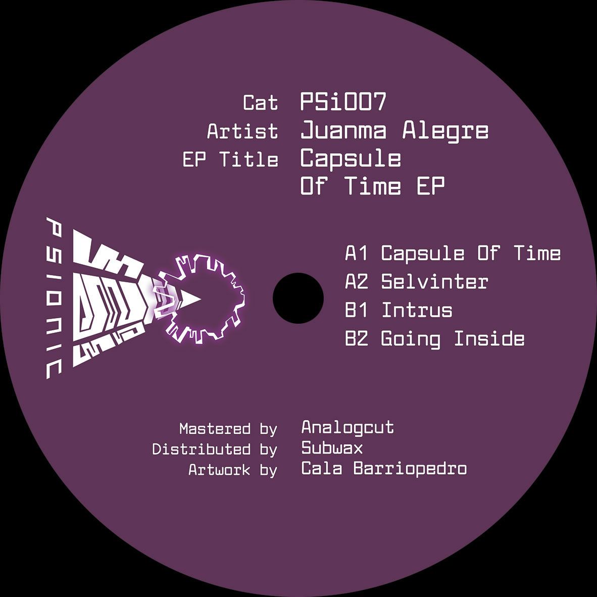 Juanma Alegre - Capsule of Time EP | Psionic (PSI007)