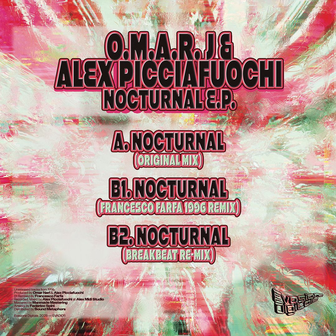 Omar J. & Alessandro Picciafuochi - Nocturnal E.P. | Evasione Digitale (EVAD011) - 2 Omar J. & Alessandro Picciafuochi - Nocturnal E.P. | Evasione Digitale (EVAD011) - 2