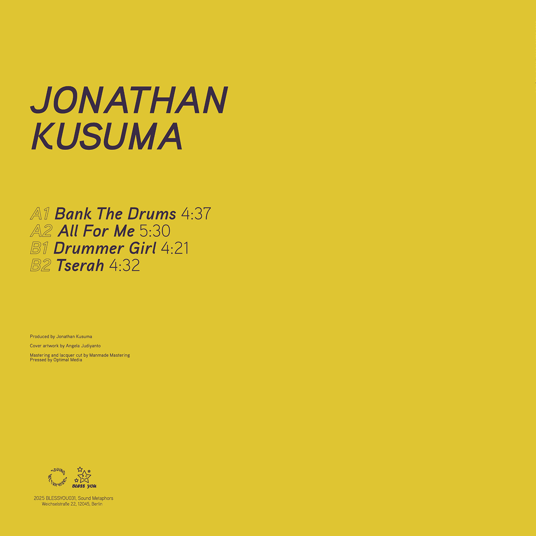 Jonathan Kusuma - Bank The Drums EP | Bless You (BLESSYOU031) - 3 Jonathan Kusuma - Bank The Drums EP | Bless You (BLESSYOU031) - 3