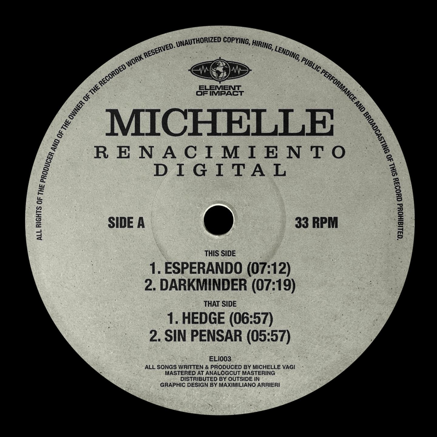 Michelle - Renacimiento Digital | Element Of Impact (ELI003) - 2