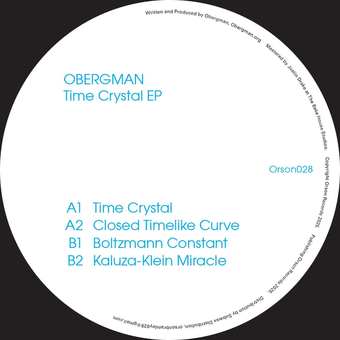 Ola Bergman - Time Crystal EP | Orson Records (ORSON028) - main