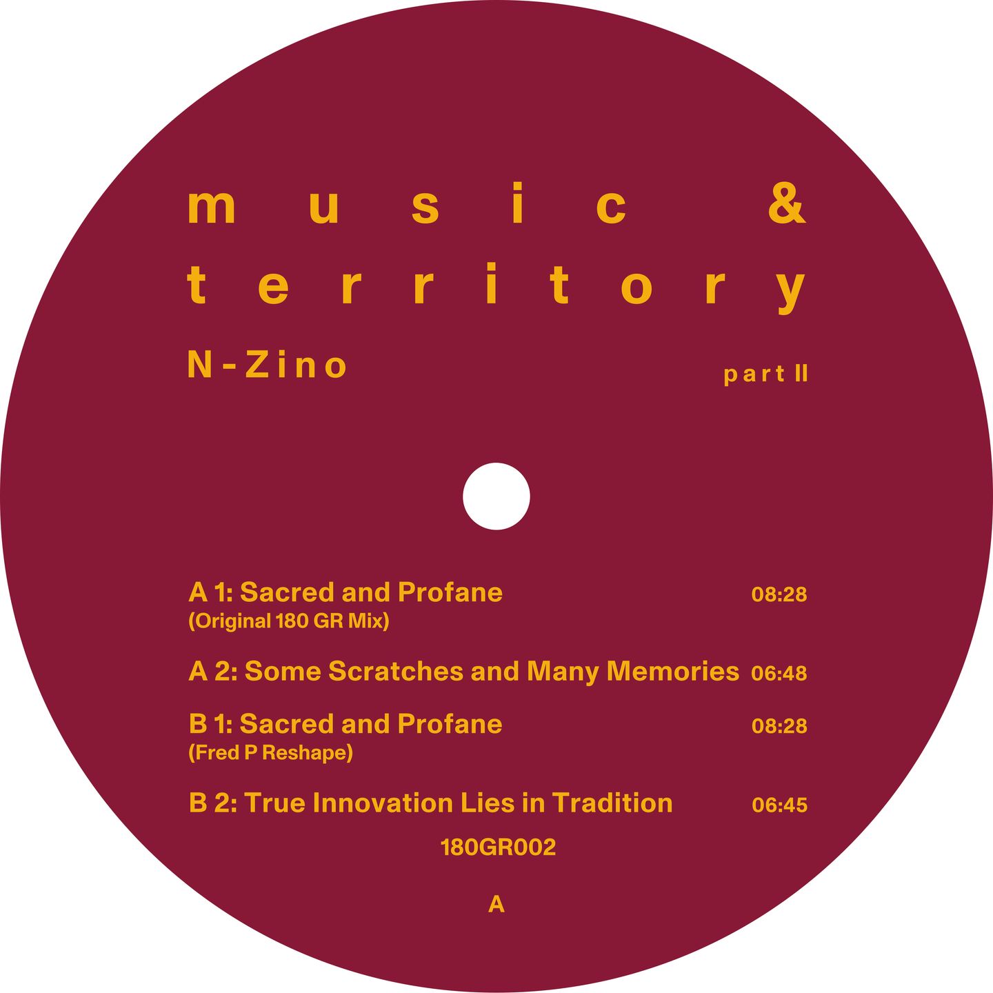 N-Zino - Music & Territory (Part II) | 180 GR Records (180GR002) - 4