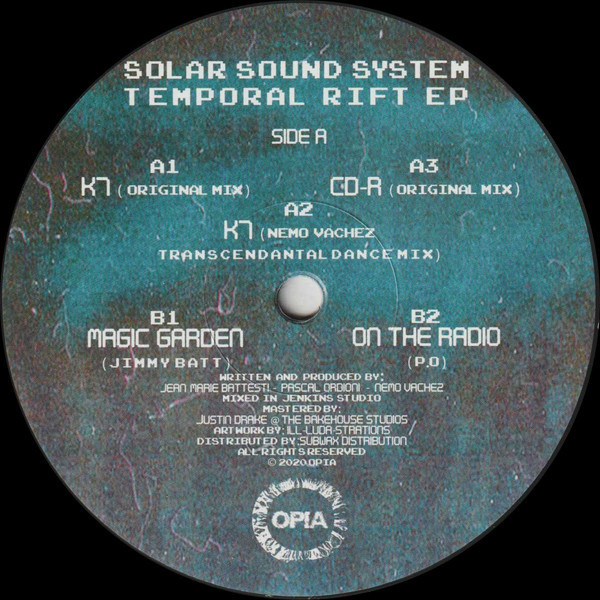 Solar Sound System - Temporal Rift EP | Opia (OPIA007) - main Solar Sound System - Temporal Rift EP | Opia (OPIA007) - main