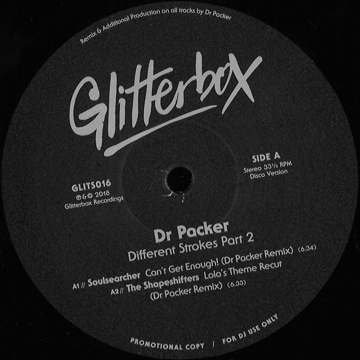 Dr Packer - Different Strokes Part 2 | GLITTERBOX (GLITS016) Dr Packer - Different Strokes Part 2 | GLITTERBOX (GLITS016)