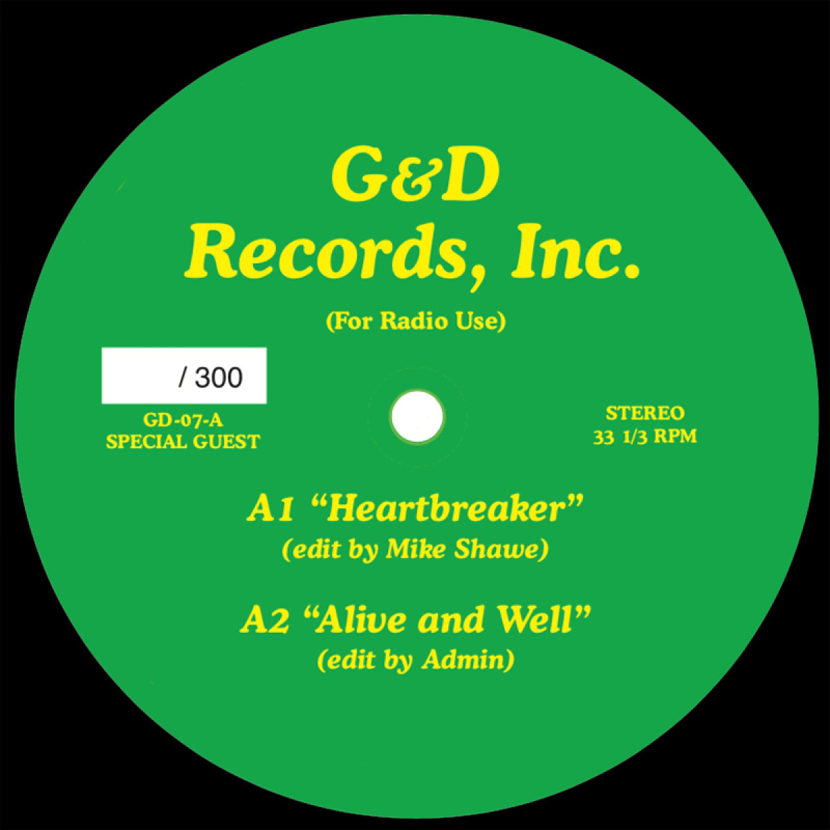 Guest Special Edition - G&D EDIT 7 | G&D Records, Inc. (GD07)