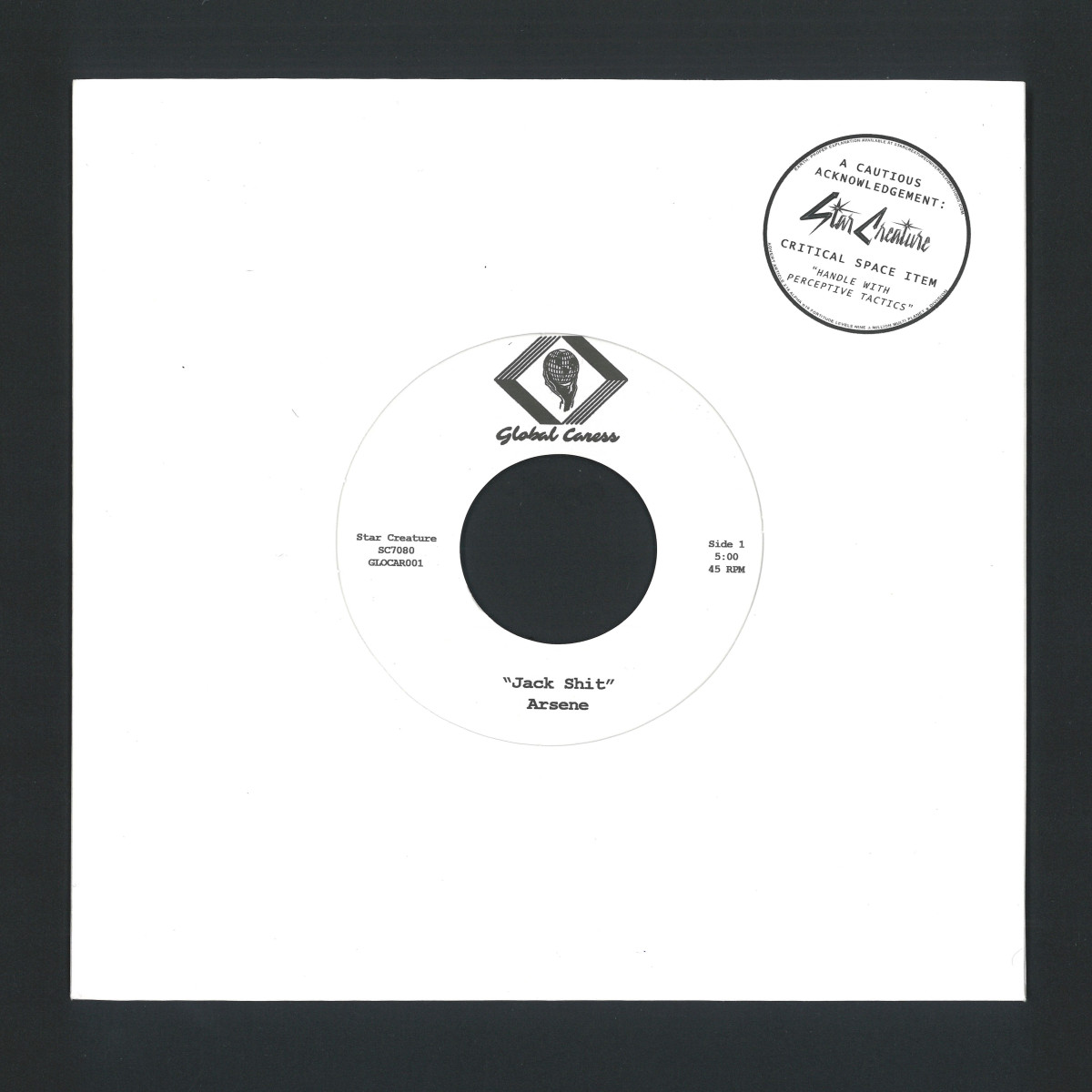 Arsene - Jack Shit / Hot Sweaty Nights 7" | Star Creature (SC7080) Arsene - Jack Shit / Hot Sweaty Nights 7" | Star Creature (SC7080)