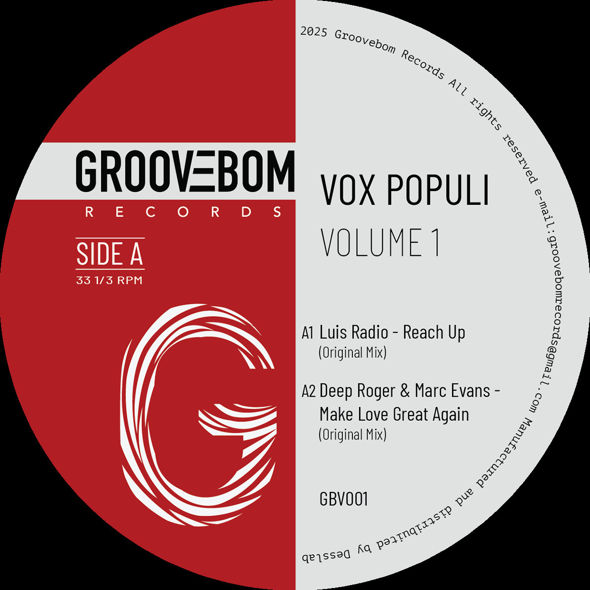 Various Artists - Vox Populi Volume 1 | Groovebom Records (GBV001) Various Artists - Vox Populi Volume 1 | Groovebom Records (GBV001)