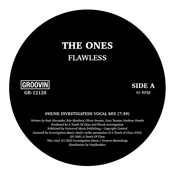 The Ones - Flawless | Groovin Recordings (GR-12128)