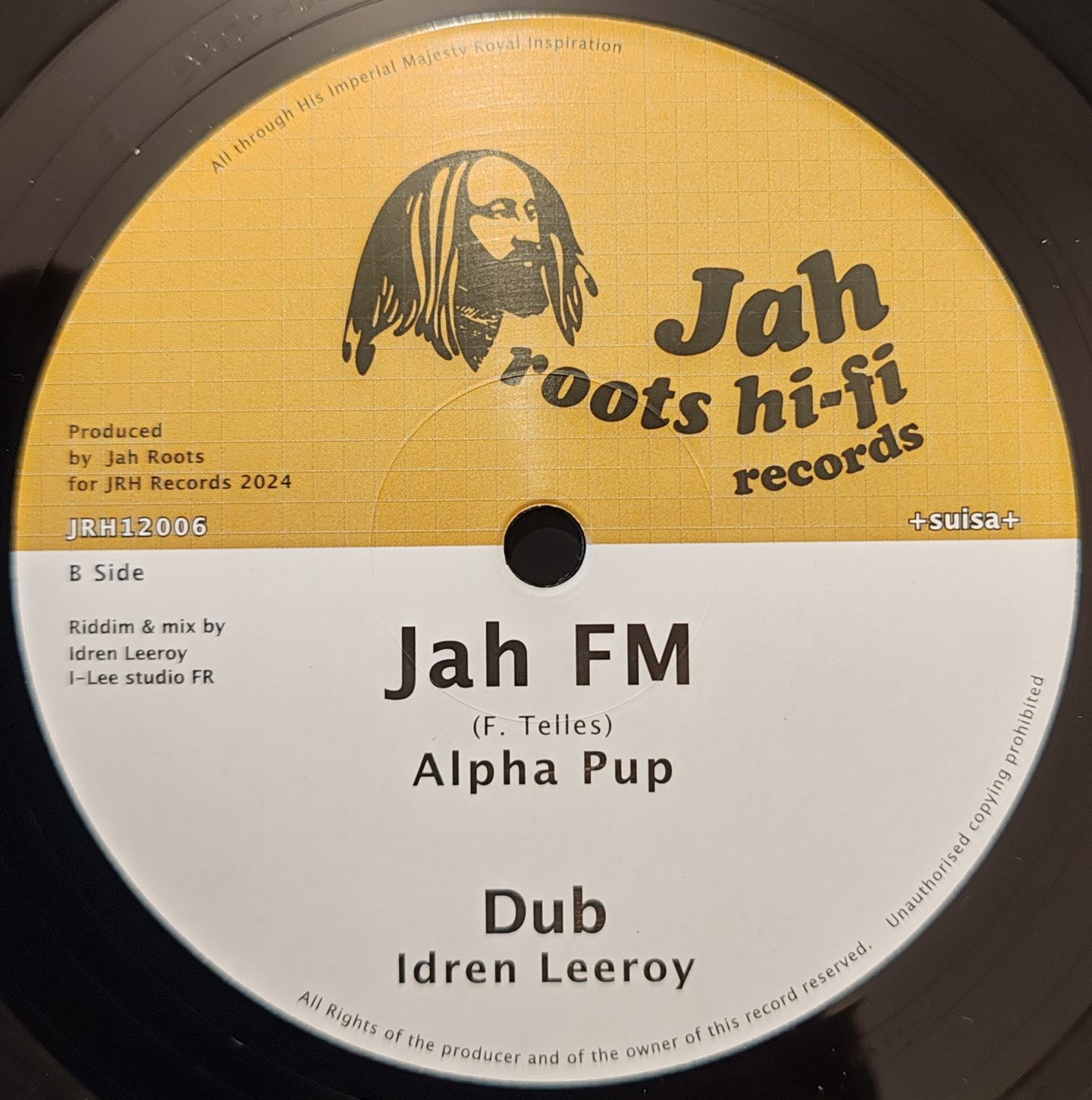 Dixie Peach , Alpha Pup , Idren Leeroy - Oh JAH / Jah FM | Jah Roots Hi-Fi Records (JRH12006) - 2