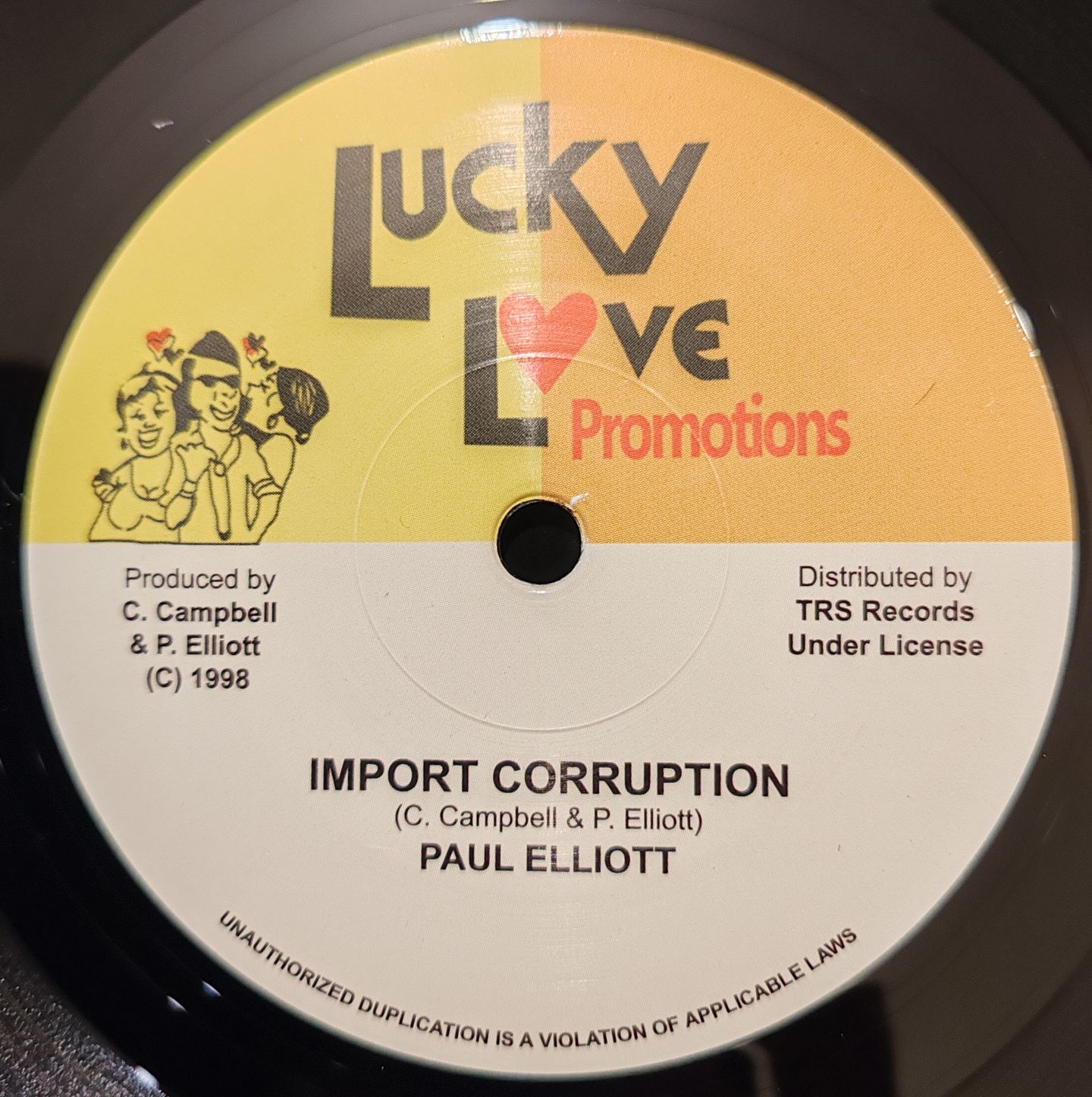 Paul Elliot - Import Corruption | Lucky Love Promotions (TRS-LL-1) - main