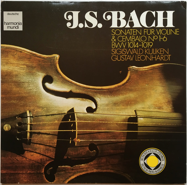Sonaten Für Violine & Cembalo No. 1–6 BWV 1014–1019