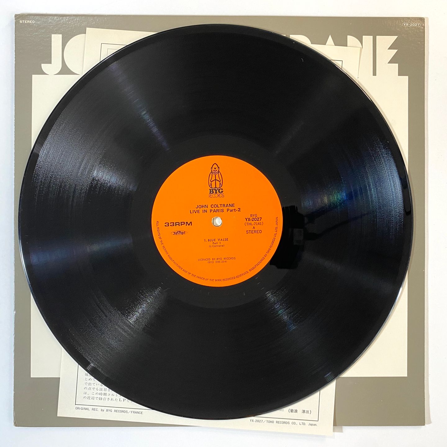 John Coltrane - Live In Paris Part 2 | BYG Records (YX-2027) - 2