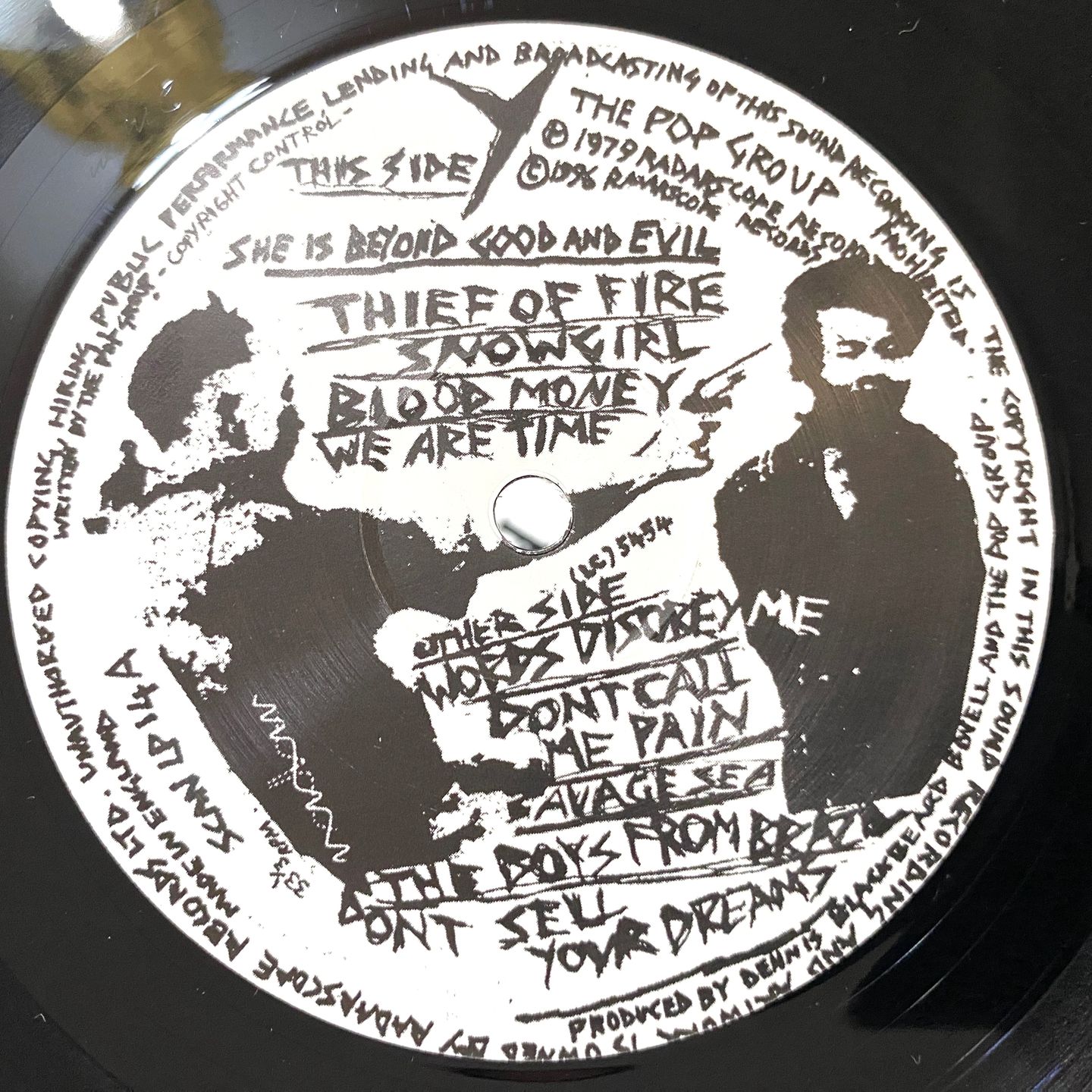 The Pop Group - Y | Radar Records (Scan LP 14) - 8 The Pop Group - Y | Radar Records (Scan LP 14) - 8