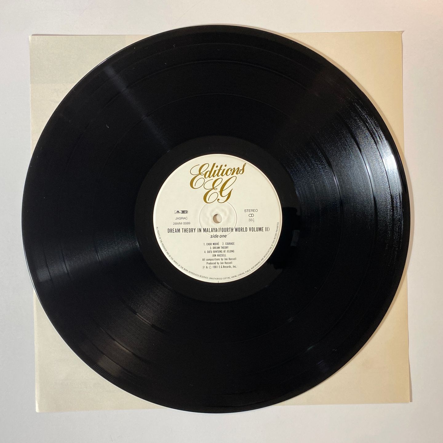 Jon Hassell - Dream Theory In Malaya / Fourth World Volume 2 | Polydor (28MM 0089) - 4 Jon Hassell - Dream Theory In Malaya / Fourth World Volume 2 | Polydor (28MM 0089) - 4