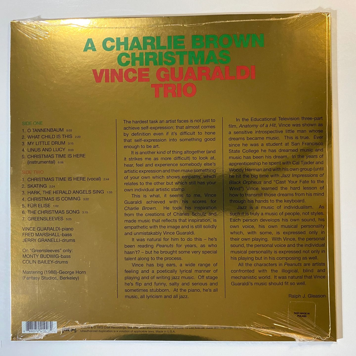 Vince Guaraldi Trio - A Charlie Brown Christmas | Fantasy (F-8431) - 2