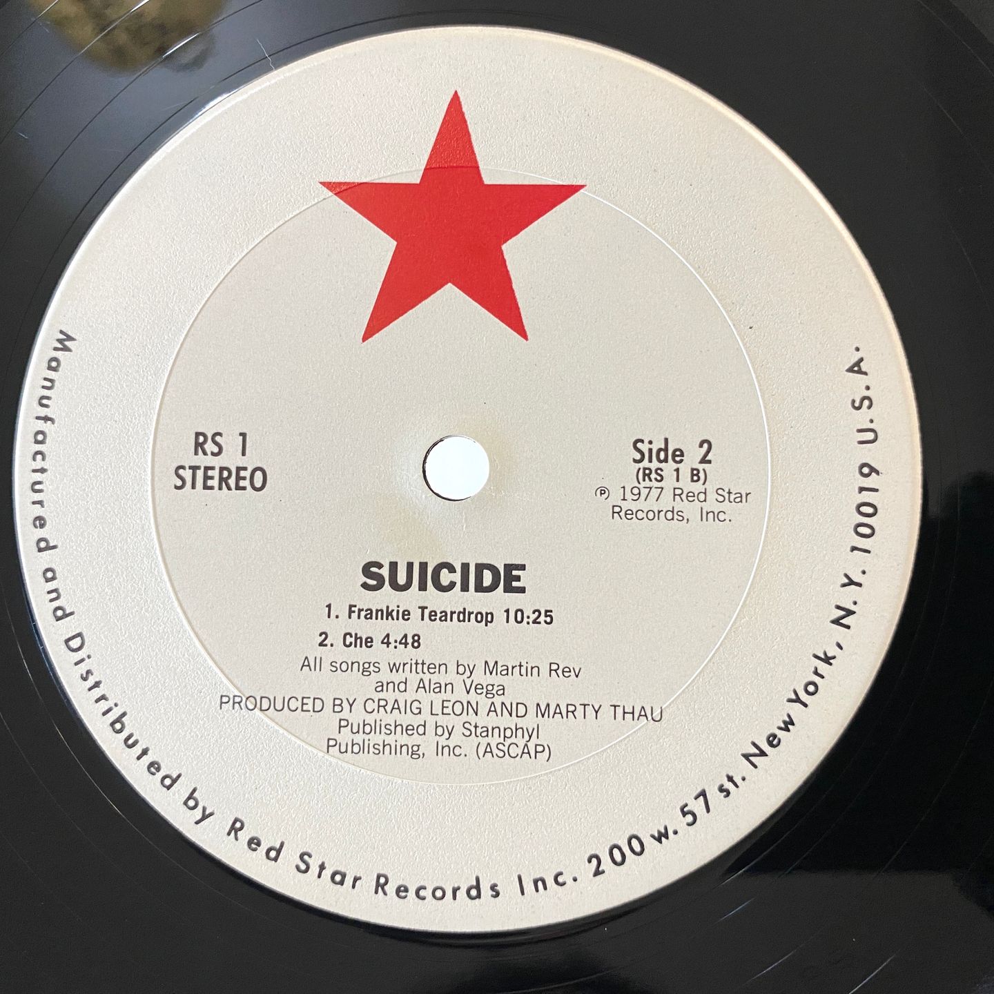 Suicide - Suicide | Red Star Records (RS 1) - 4
